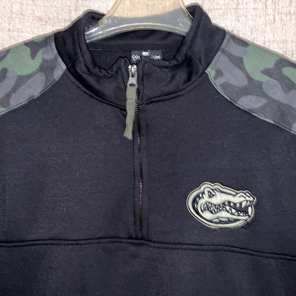 Florida Gators Pullover Jacket 1/4 Zip Colosseum OHT Military Camo NWT Large